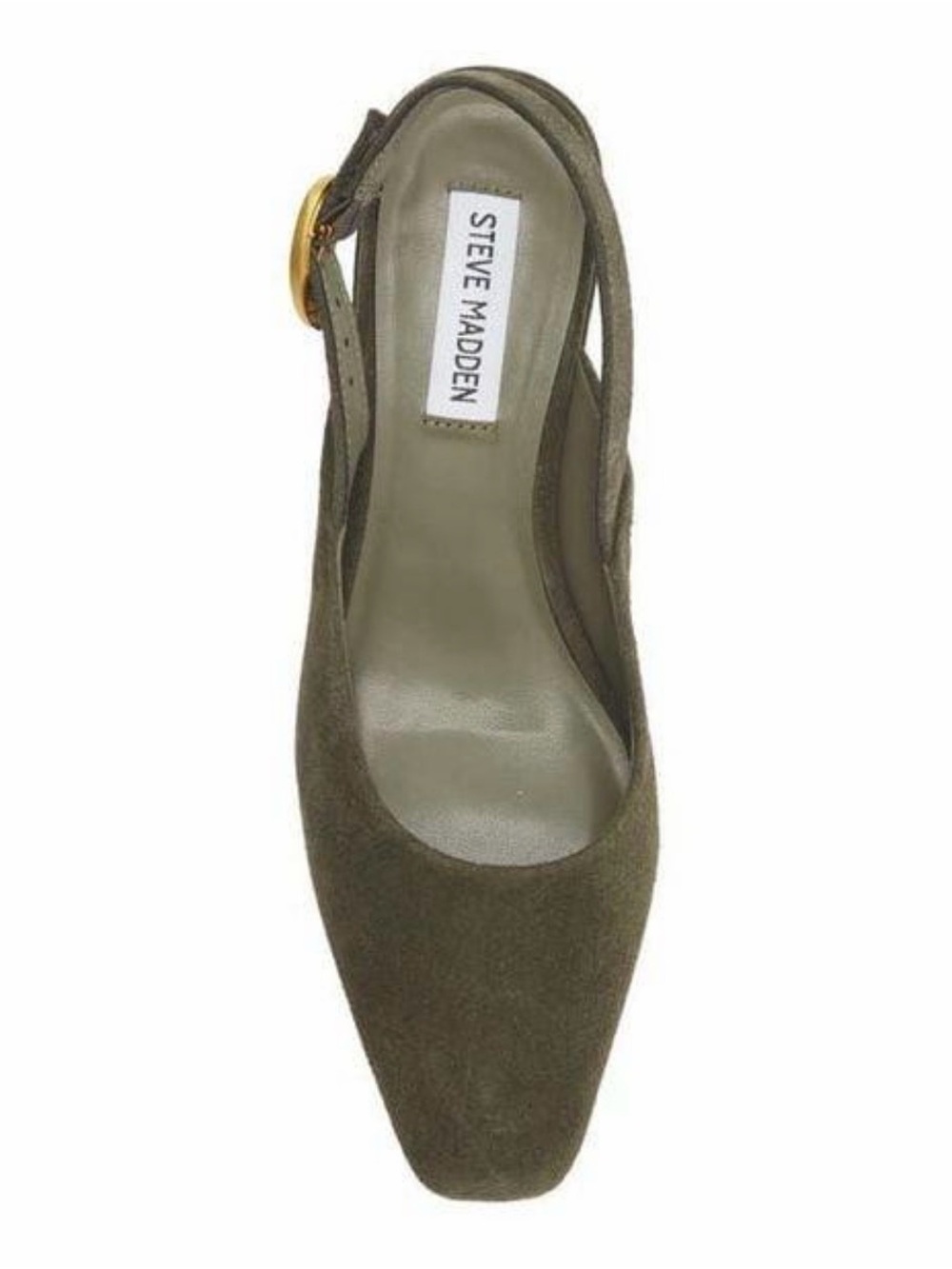Steve Madden Diona Slingback Pump in Green Suede